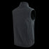 Back view of the Condor Core Softshell Vest—a sleeveless black vest with a high collar and visible seams. Its simple design makes it ideal for shooting ranges or bushcraft activities.